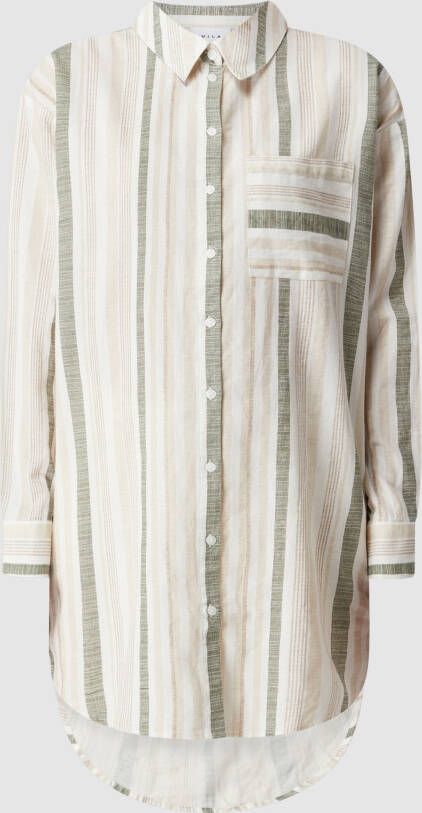 Vila Lange blouse met linnen model 'Etni'