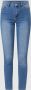 VILA cropped skinny jeans VISKINNIE light blue denim - Thumbnail 2