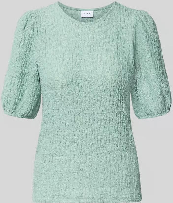 Vila Blouse shirt met structuurpatroon model 'FALL' - Foto 4