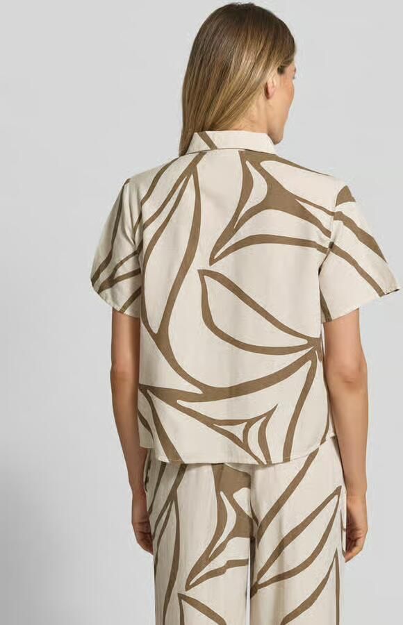 Vila Blouse van viscosemix met knoopsluiting model 'PRISILLA' - Foto 5