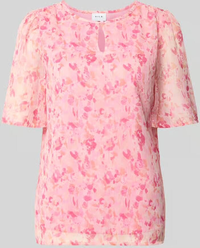 Vila Blouseshirt met druppelvormige hals model 'EMMA'
