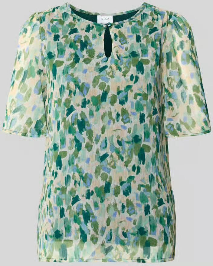 Vila Blouseshirt met druppelvormige hals model 'EMMA' - Foto 4