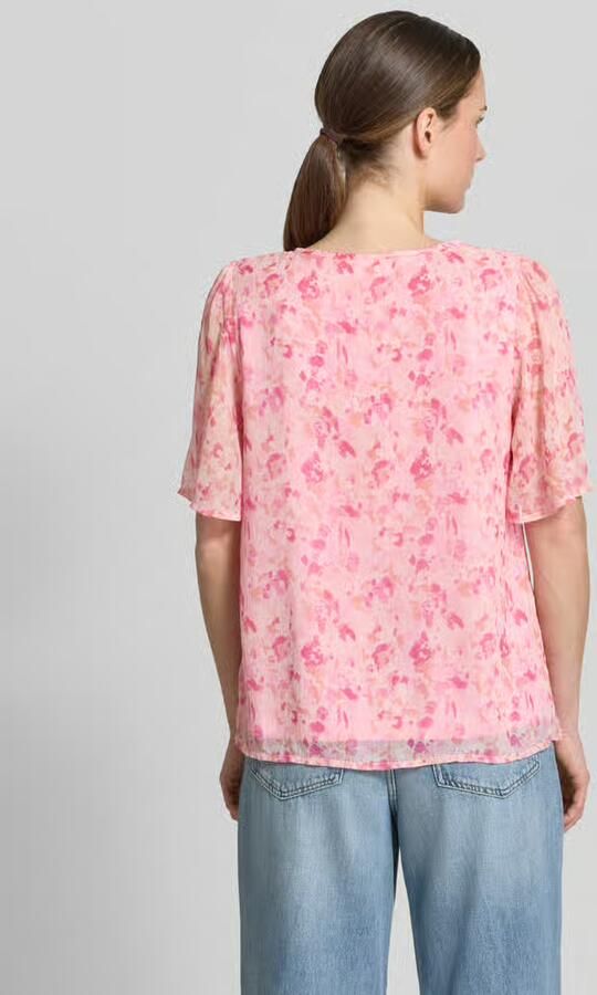 Vila Blouseshirt met druppelvormige hals model 'EMMA' - Foto 3