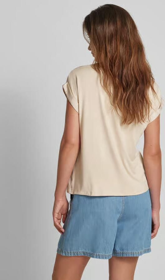 Vila Blouseshirt met gefixeerde mouwomslagen model 'VIELLETTE' - Foto 6