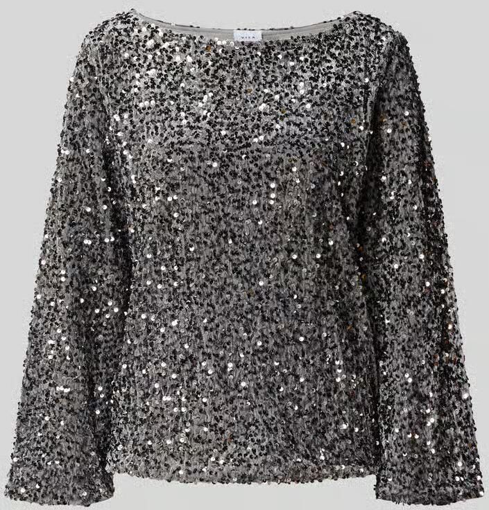 Vila Blouseshirt met pailletten model 'FAITH' - Foto 2