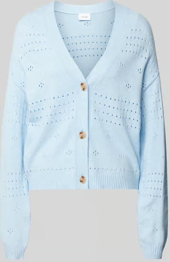 Vila Cardigan met broderie anglaise model 'RIL'