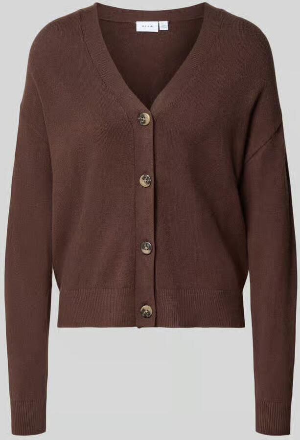 Vila Cardigan met v-hals model 'VIRIL'