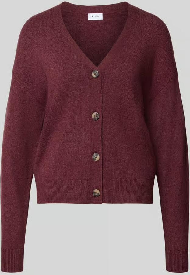 Vila Cardigan met v-hals model 'VIRIL'