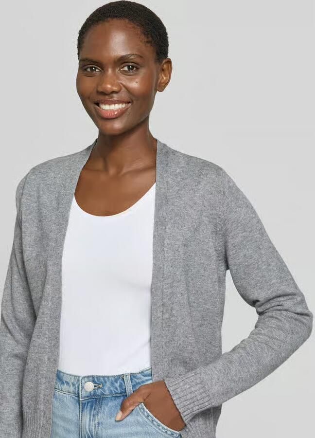 Vila Cardigan van viscosemix met open voorkant model 'VIRIL' - Foto 8