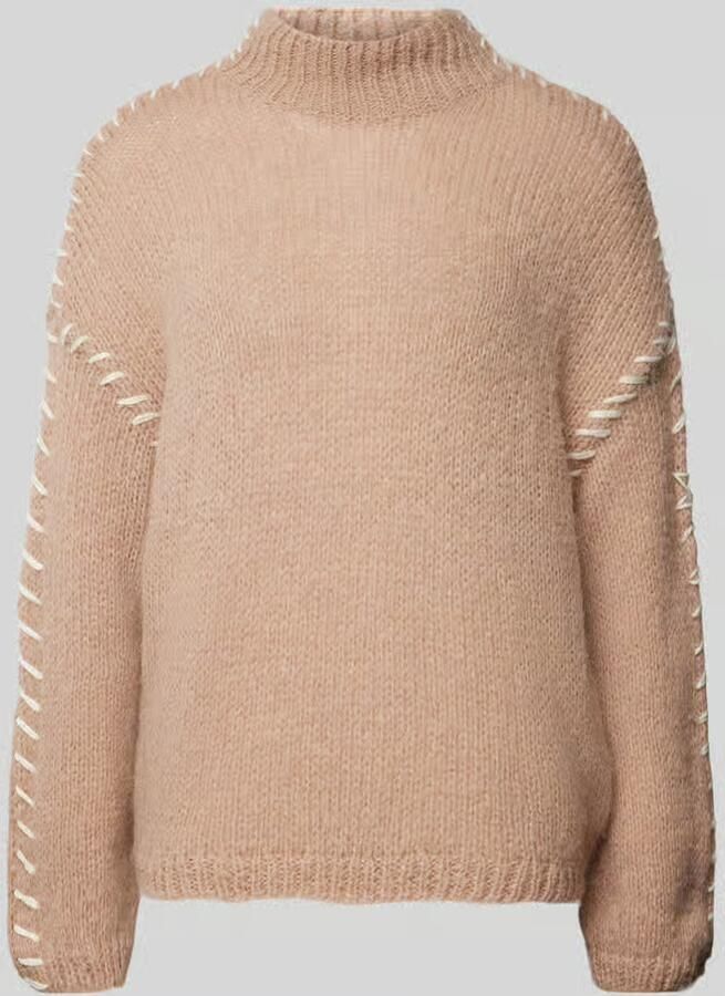 Vila Col-pullover met geribde boorden model 'CHOCA' - Foto 2