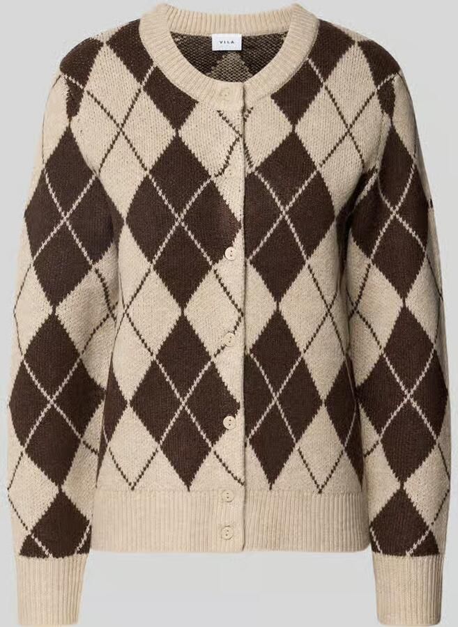 Vila Gebreid jack in all-over look model 'AGGIE'