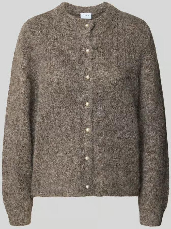 Vila Gebreid jack met ronde hals model 'LARKA'