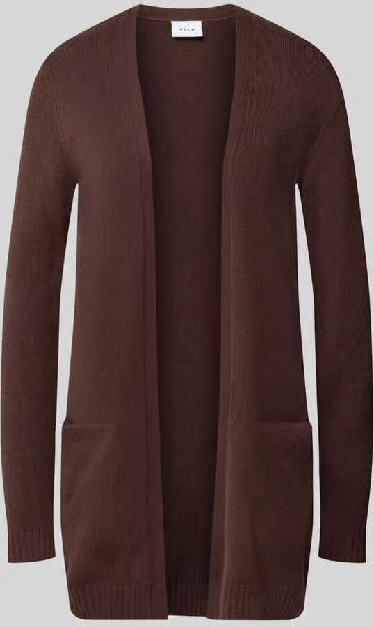Vila Mantel Noos Ril Cardigan Coffee Bean