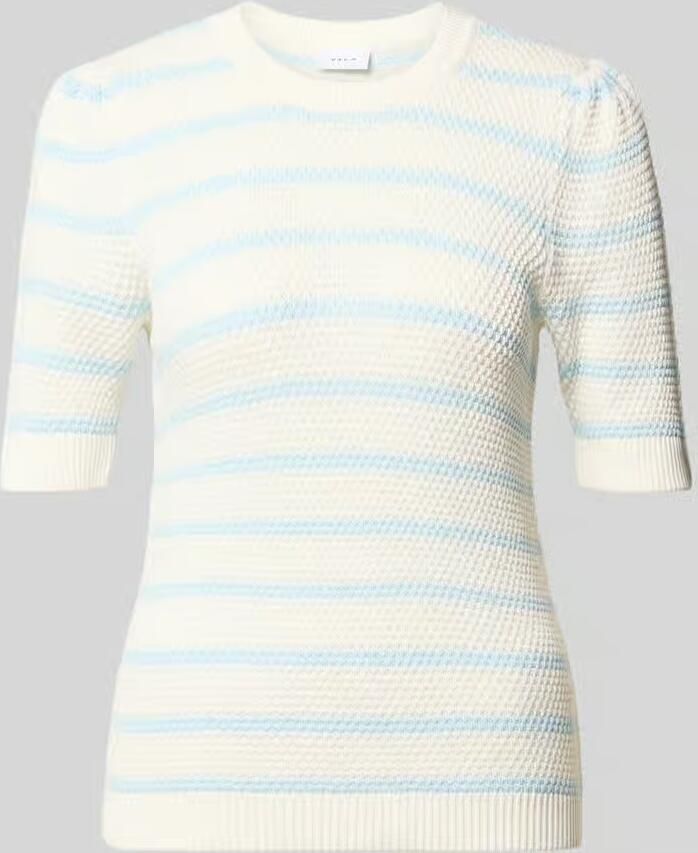 Vila Gebreid shirt met ronde hals model 'DALO' - Foto 4