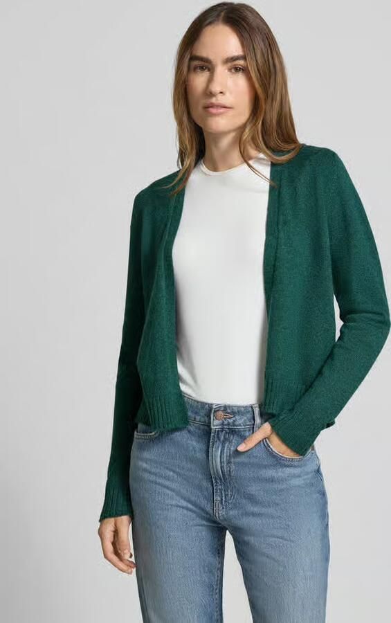 Vila Gebreide cardigan met opengewerkte voorkant model 'VIRIL' - Foto 4