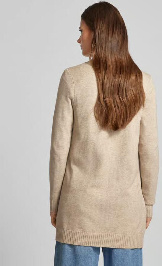 Vila Beige Gebreid Vest Herfst Winter Collectie Beige Dames - Foto 11