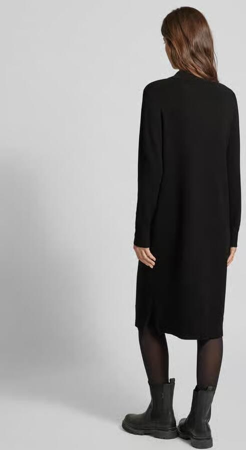 Vila Knielange gebreide jurk met zijsplitten model 'Viril' - Foto 4