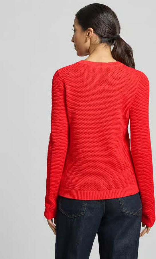 Vila Gebreide pullover met geribde boorden model 'dalo' - Foto 6