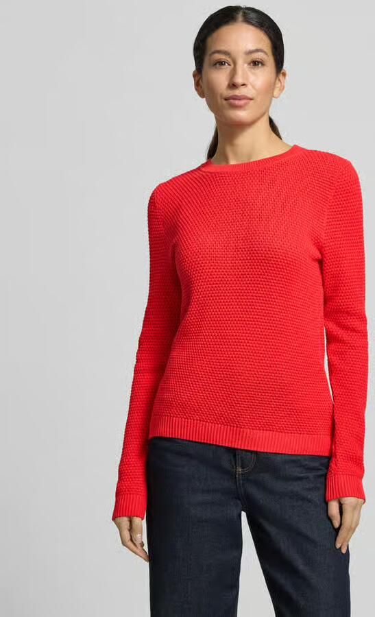 Vila Gebreide pullover met geribde boorden model 'dalo' - Foto 5