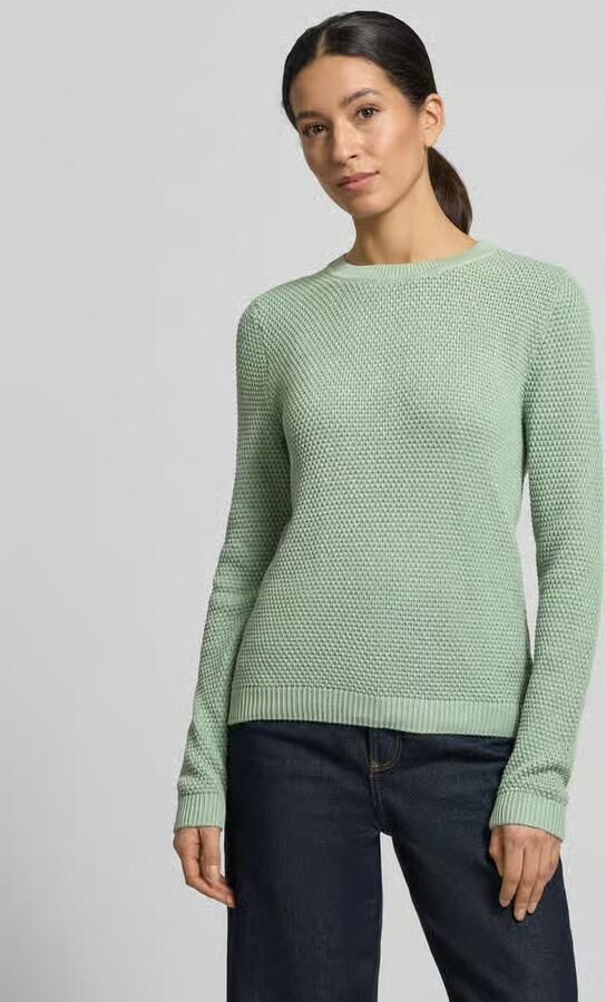 Vila Gebreide pullover met geribde boorden model 'dalo' - Foto 4