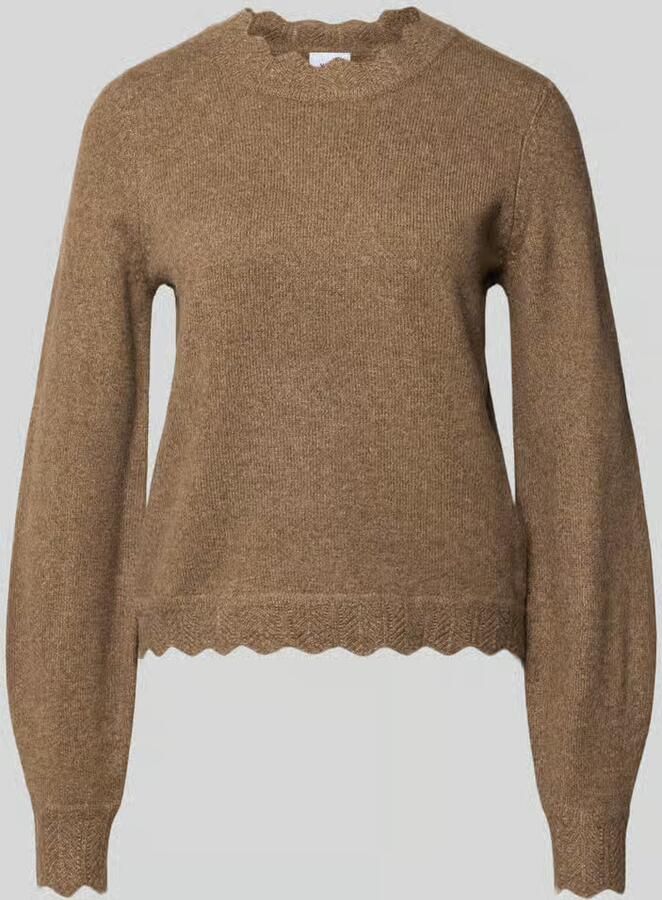Vila Gebreide pullover met geschulpte zoom model 'VINIKOLINA' - Foto 4