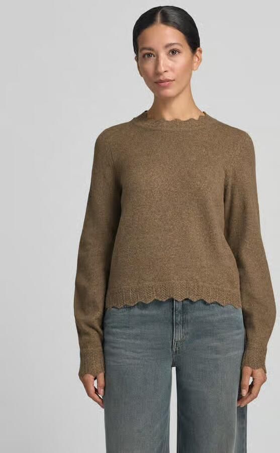 Vila Gebreide pullover met geschulpte zoom model 'VINIKOLINA' - Foto 5