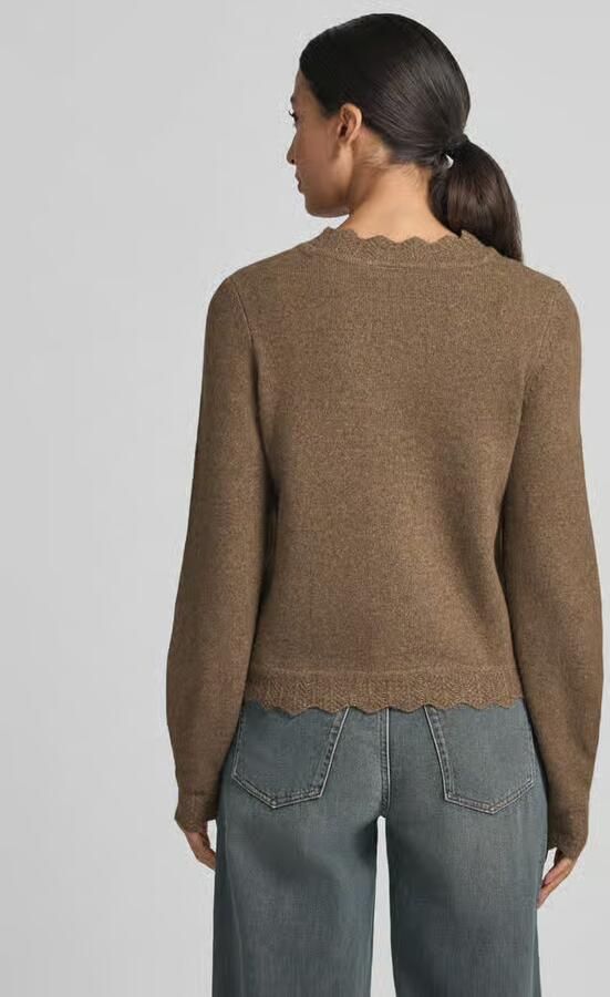 Vila Gebreide pullover met geschulpte zoom model 'VINIKOLINA' - Foto 6