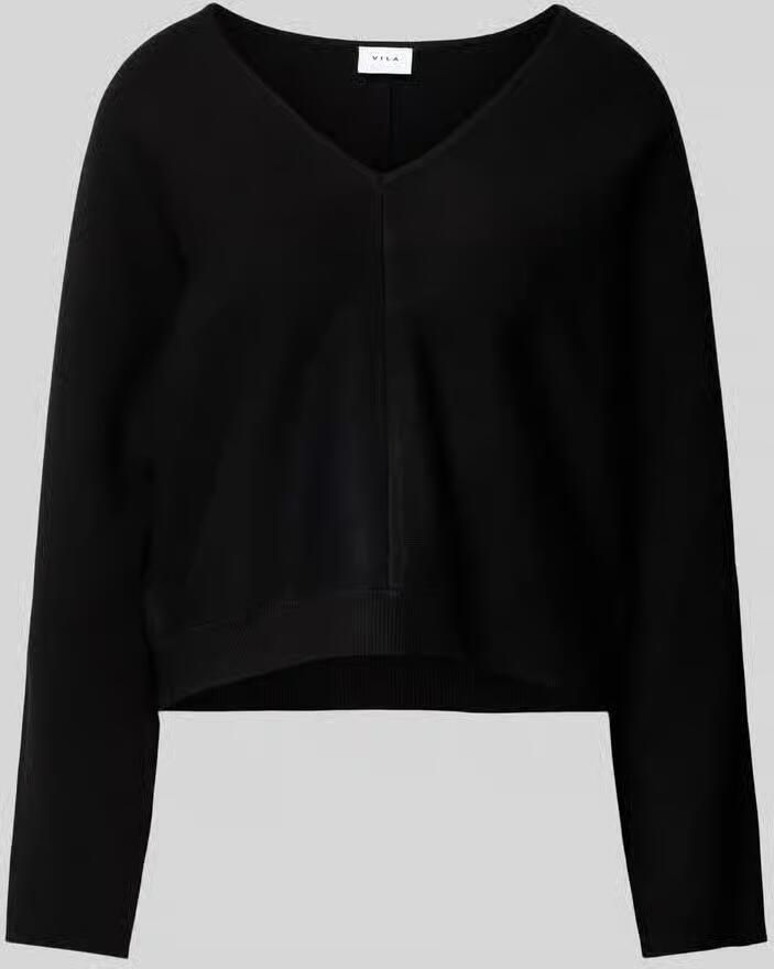 Vila Gebreide pullover met ribboorden model 'ADALIN' - Foto 2