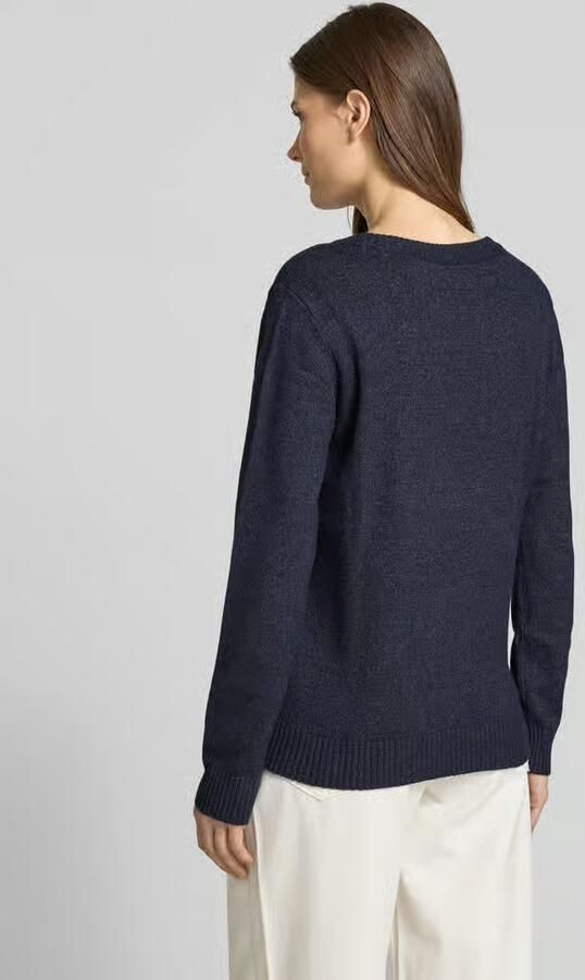 Vila Trui met ronde hals VIRIL-O-PULLI Tricot met fijne breitechnische details - Foto 4