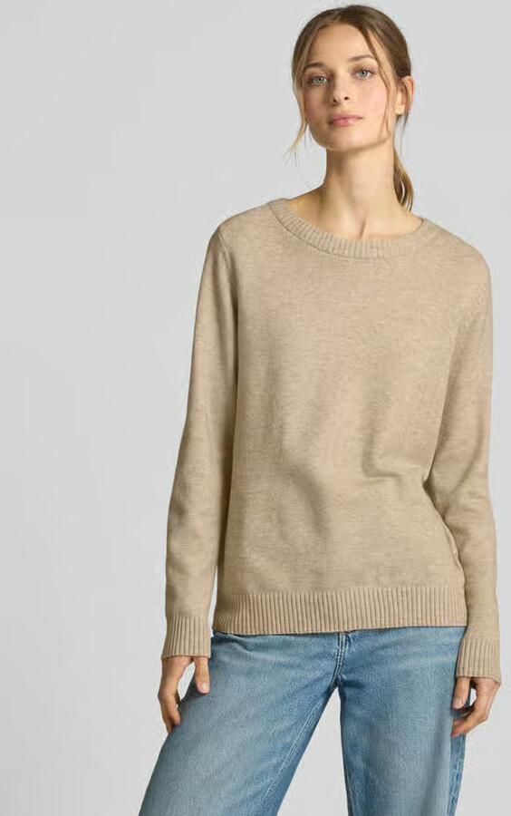 Vila Beige Gebreide Kleding met Lange Mouwen Beige Dames - Foto 5