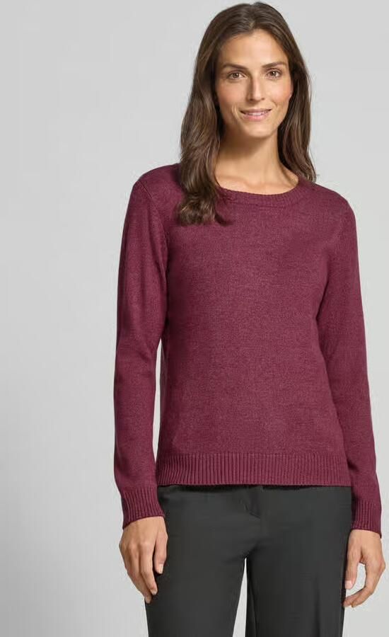 Vila Trui met ronde hals VIRIL O-NECK L S KNIT TOP NOOS - Foto 8