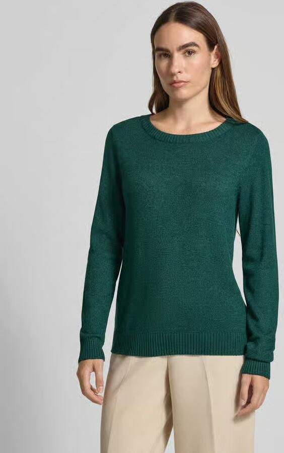 Vila Gebreide pullover met ronde hals model 'Viril' - Foto 4