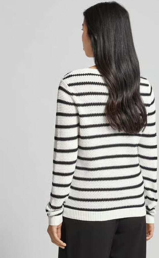 Vila Trui met ronde hals VIDALO O-NECK L S STRIPE KNIT TOP- NOOS - Foto 8
