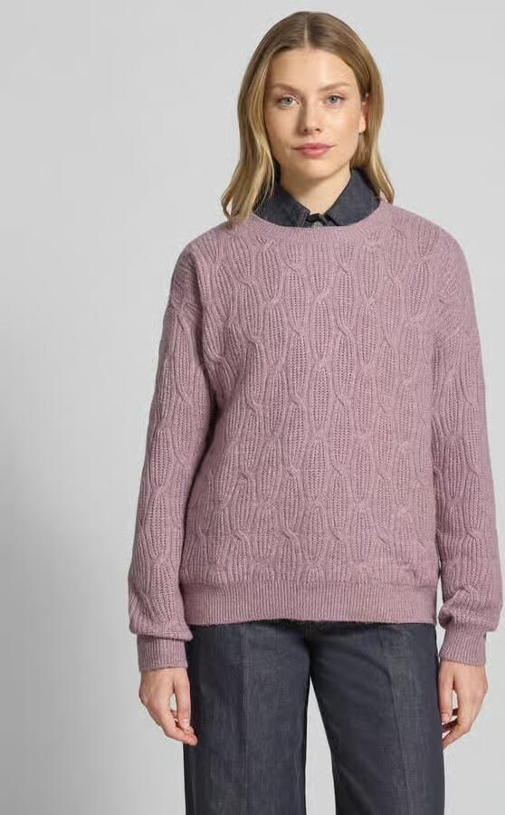 Vila Gebreide pullover met structuurmotief model 'LASSIA' - Foto 7