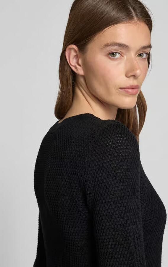 Vila Gebreide pullover met structuurmotief model 'Vidalo O-Neck' - Foto 2