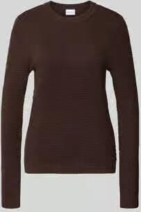 Vila Gebreide pullover met structuurpatroon en ronde hals