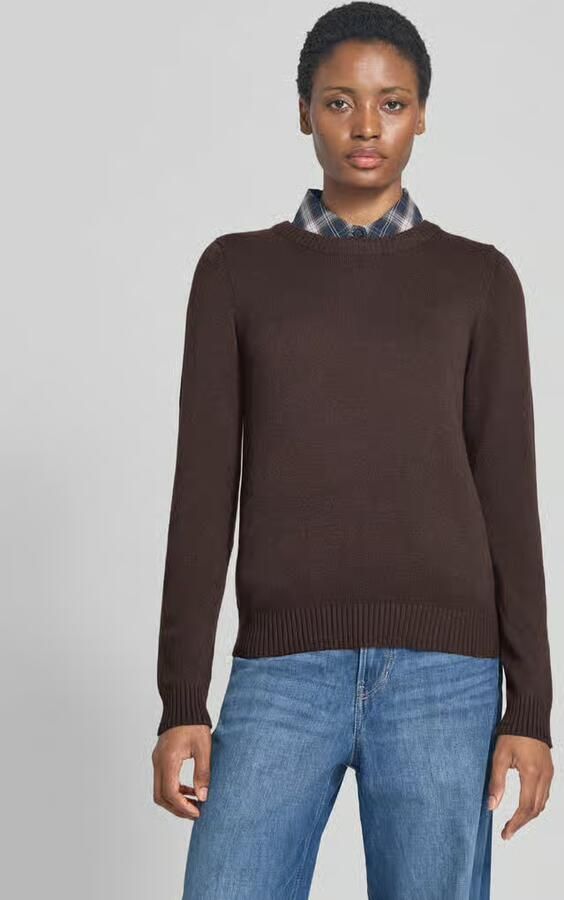 Vila Trui Noos Ril O-Neck L S Coffee Bean - Foto 5