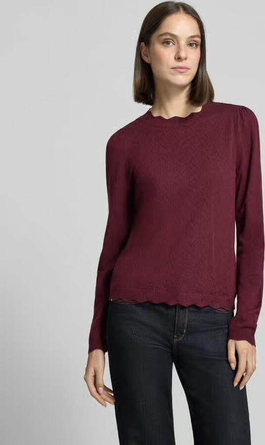 Vila Gebreide pullover van viscosemix model 'femi' - Foto 3
