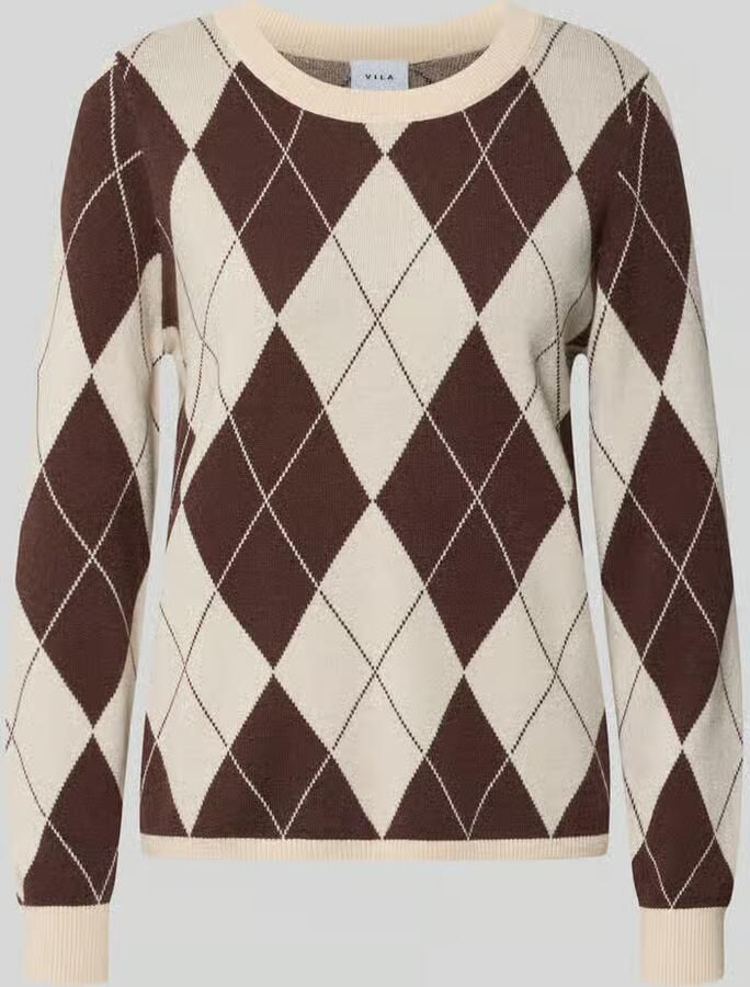 Vila Gebreide pullover van viscosemix model 'TIF'