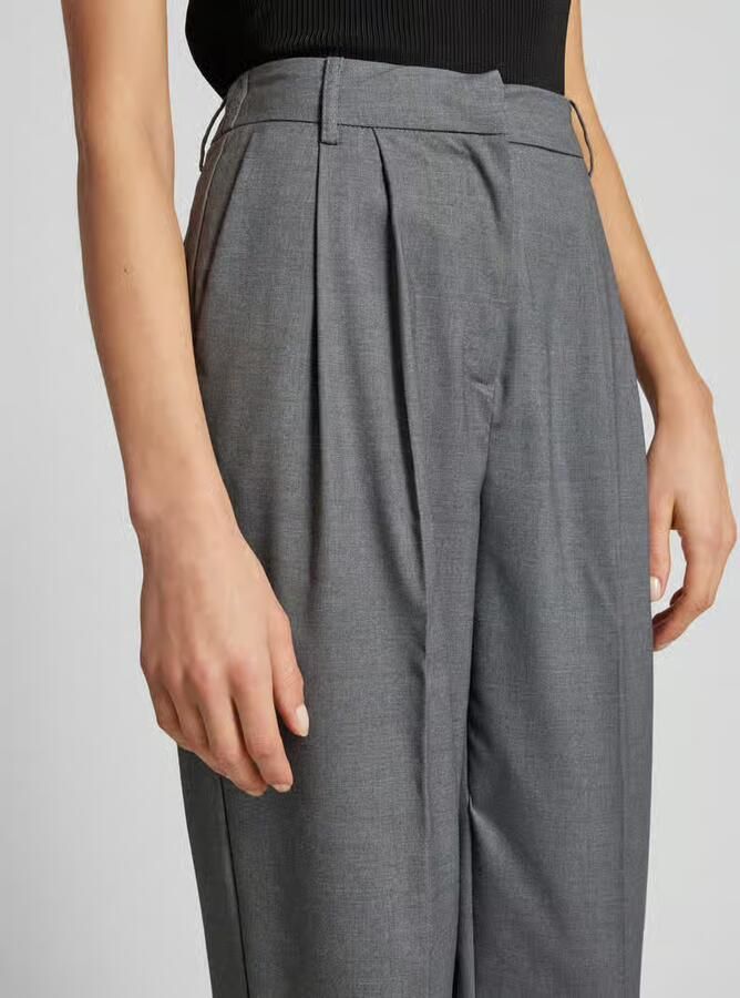 Vila High waist broek met bandplooien model 'RILEY LANYA'