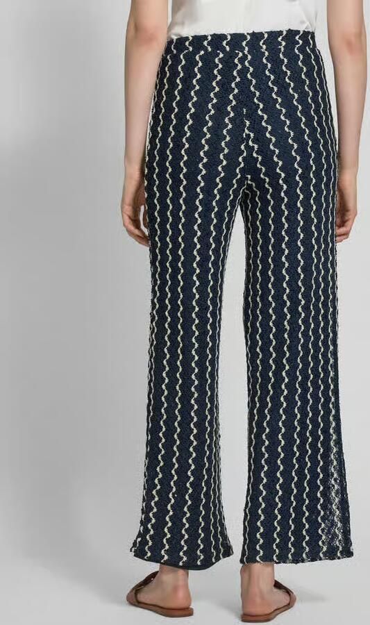 Vila High waist broek met elastische band model 'ELLEN'
