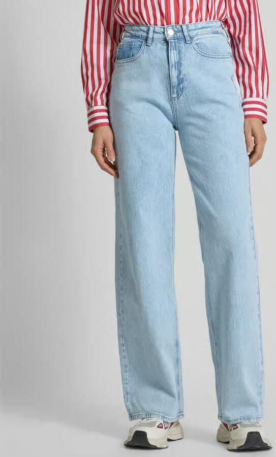 VILA high waist wide leg jeans light blue - Foto 5