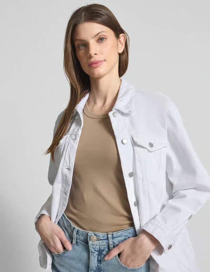 Vila Jeansjack met borstzakken model 'MEY'