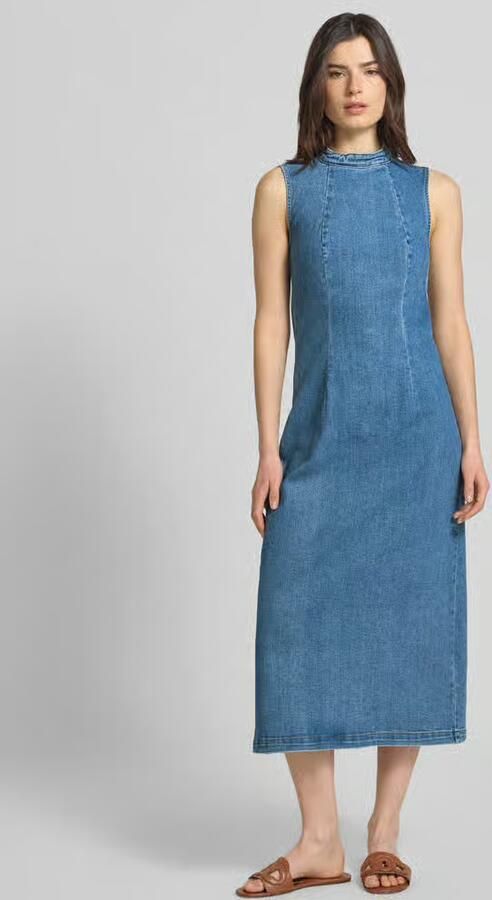 Vila Lange Jurken Collectie in Diverse Stoffen Blue Dames - Foto 2