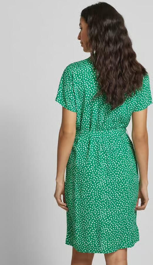 Vila Knielange jurk van viscose met strikceintuur