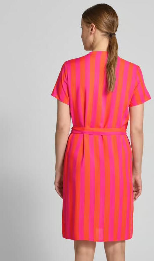 Vila Knielange jurk van viscose met strikceintuur