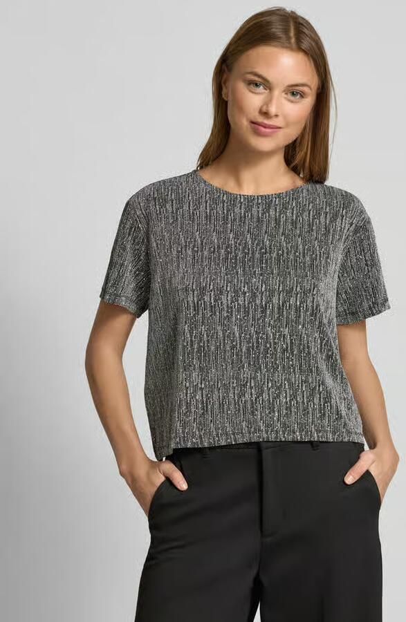 Vila Kort T-shirt met ronde hals model 'SILNA' - Foto 2