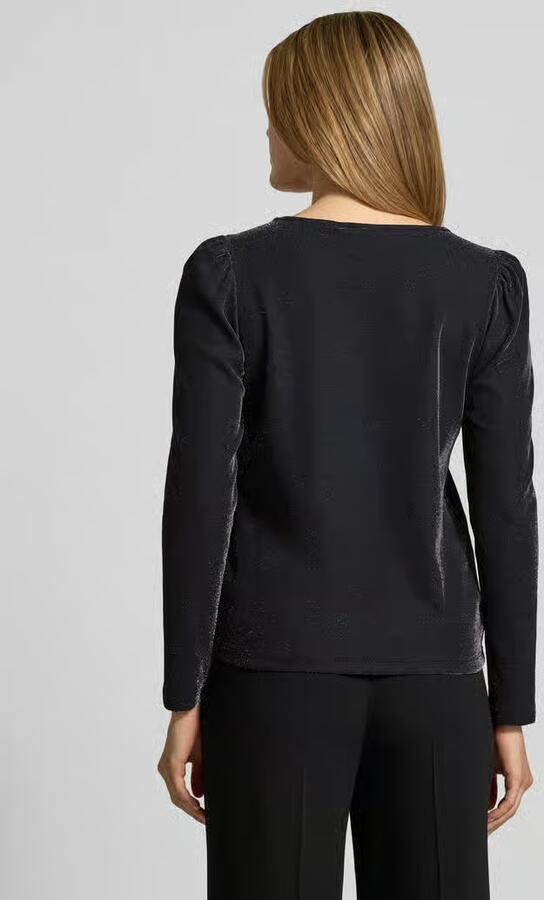 Vila Shirt met lange mouwen en V-hals model 'ELEINAS'