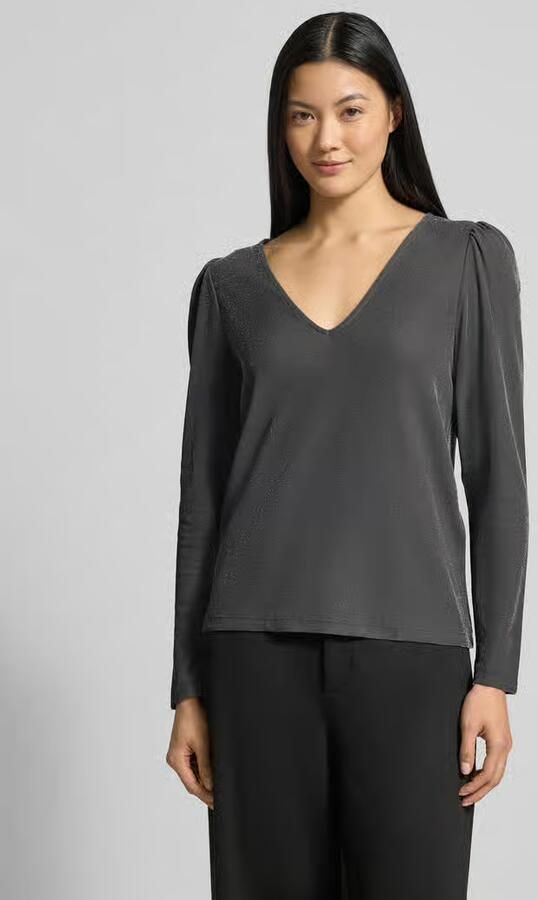 Vila Longsleeve met V-hals model 'ELEINAS' - Foto 3