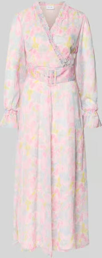 Vila maxi-jurk met riem en ruches model 'EMMA' - Foto 2